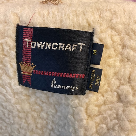 Vintage Jacket by Towncraft, Heavy Fleece Lining, Zip Front, Side Pockets, Sz S - Picture 4 of 15